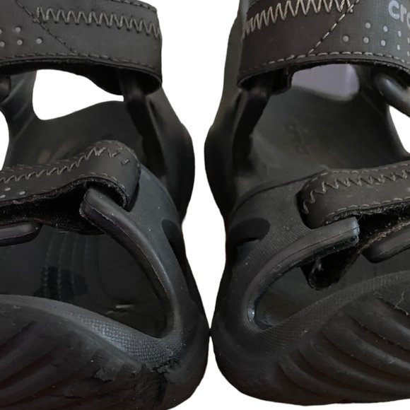Croc Shoes Men Size 11 Black Swiftwater River Sandal Comfort Outdoors Traction - Picture 5 of 15
